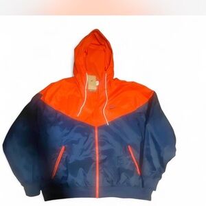 Nike Windbreaker Jacket Orange / Navy Colorblock | NWT | Men’s XXL | $100 Retail